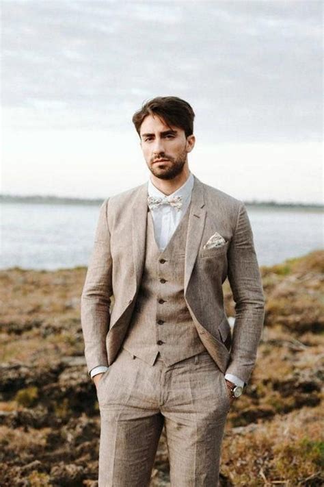 Men Suits Linen Wedding Suits Piece Linen Suits Wedding Suits Groom Wear Summer Suit Men