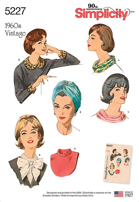Simplicity One Size Vintage Accessories Pattern 1 Each