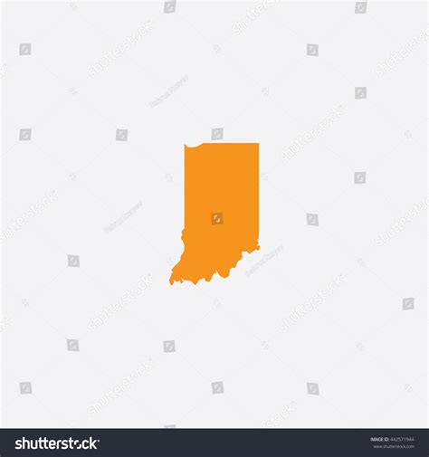 Map Of Indiana Vector Illustration Royalty Free Stock Vector