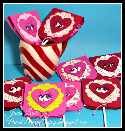 Pause Dream Enjoy Lollipop Valentine Wraps