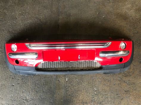 Bmw Mini Onecooper Front Bumper R50 Hatchback 2001 2004 Chili Red