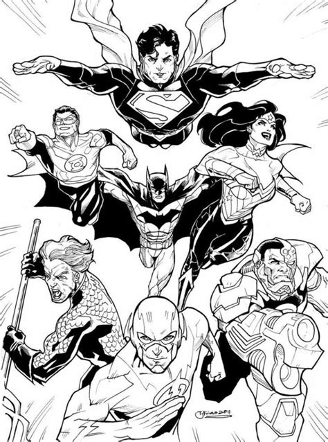 Livre De Coloriage Justice League Pour Enfants Imprimer Et Mettre