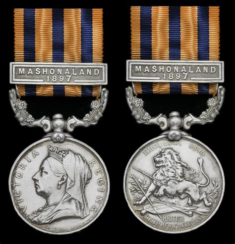 98 British South Africa Company Medal 1890 97 Reverse Rhodesia 189