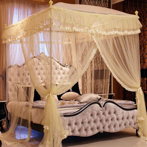 Apart from framing your bed and making it appear larger than it is, it gives you that cozy. Luxury Canopy Beds | Luxury Royal 3 Color Princess Triple ...