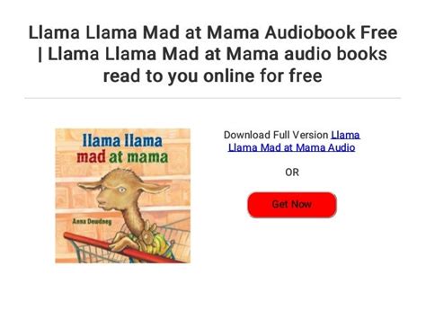 Llama Llama Mad At Mama Audiobook Free Llama Llama Mad At Mama Audio Books Read To You Online