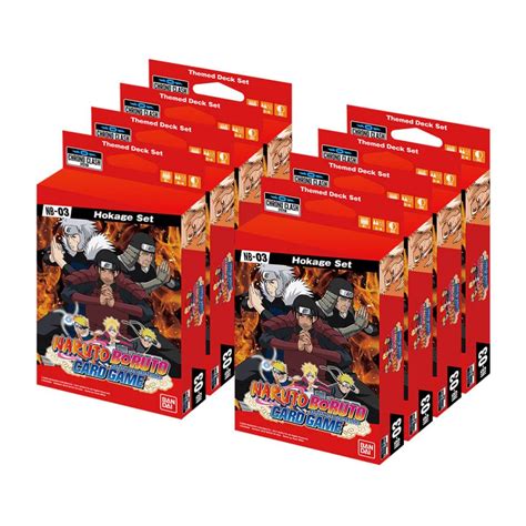 Naruto Boruto Expansion Deck Set Nb03 Hokage Set Display 8 Chrono