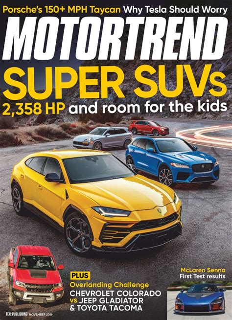 Motor Trend Magazine A Look Into The Automotive World