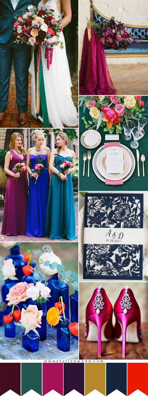 Fabulous Fall Wedding Inspiration Moody Jewel Toned Wedding Ideas