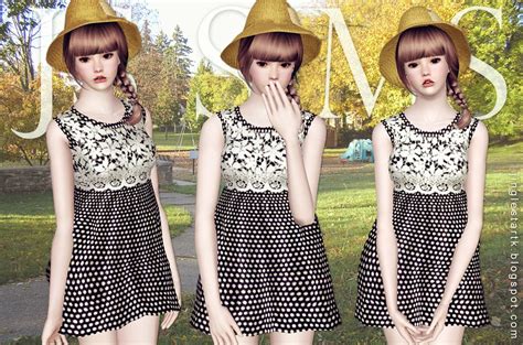 Js Sims 3 Crochet Lace Sleeveless Swing Dress Move To Js Sims