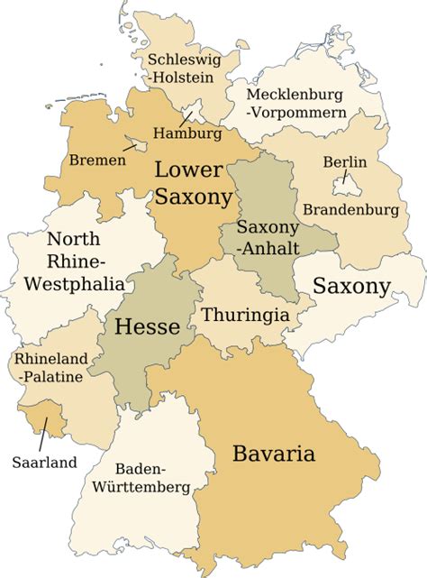 Large detailed map of germany. Where is Germany Located
