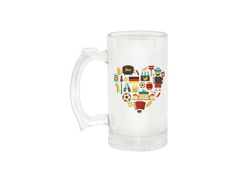 16oz Glass Beer Mug Clear 24 Case Bestsub Sublimation Blanks Sublimation Mugs Heat Press