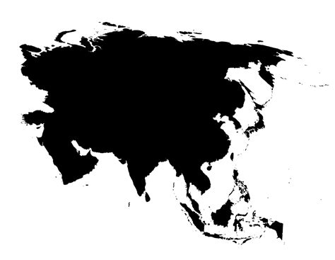 Asia Continent Map Outline Vrogue Co