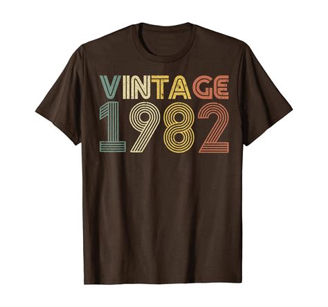 37th Birthday T Shirt T Vintage 1982 Classic Men Women