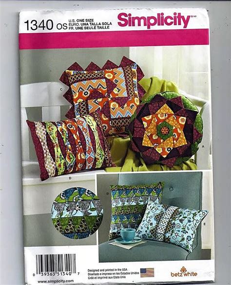 Decorative Pillows Original Simplicity Uncut Sewing Pattern Etsy