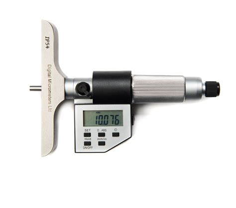 Dml 0 25mm Ip54 Digital Depth Micrometer 1 Inch Outside External Gauge