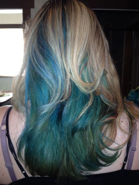 My New Aqua Teal Hair Teal Hair Hair Styles Blue Ombre Hair