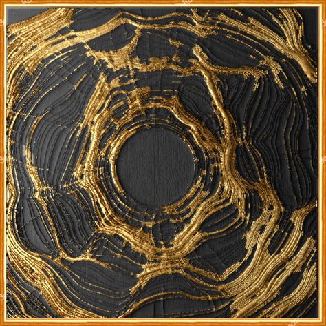 Luxury Abstract Black Gold Black Art Painting Wall Art Etsy