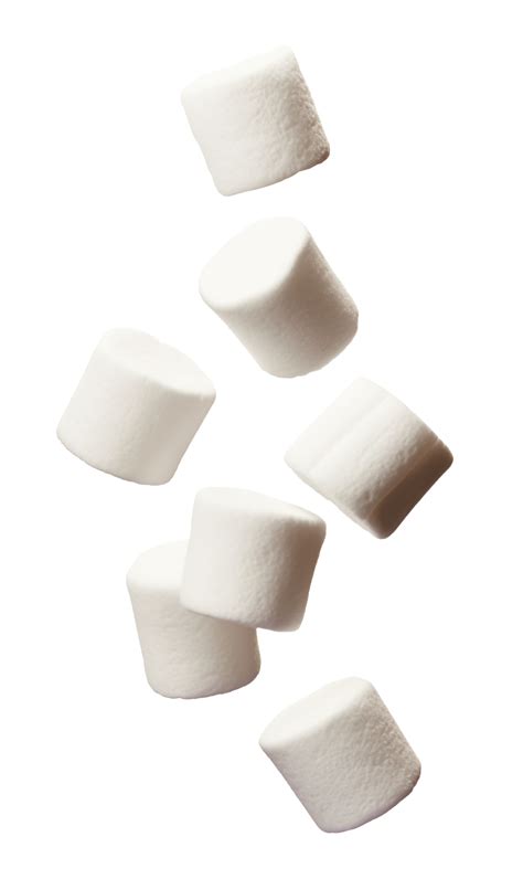Falling Marshmallows Isolated On Transparent Background Png 25222185 Png