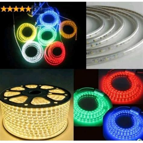 Jual Lampu Led Strip Selang Smd 5050 220v 5m 10m 15m 20m Meter Lampu