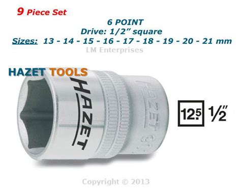 Sell Hazet Socket Piece Set Size To Mm Point Drive