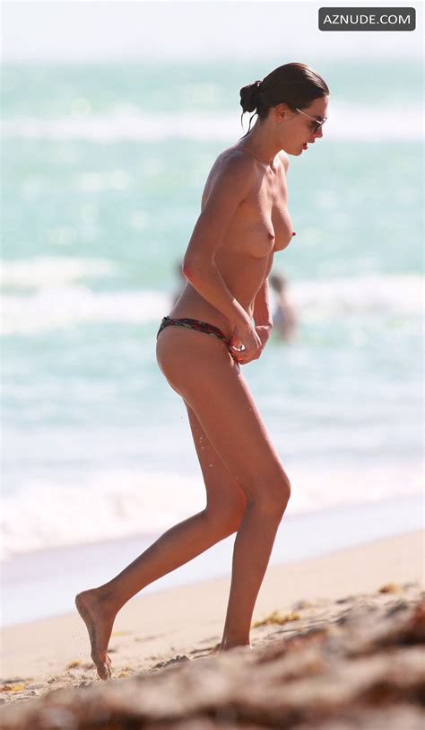 Alina Baikova Topless Takes A Swim In The Ocean Aznude