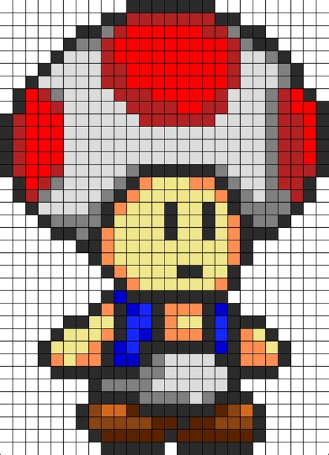 Pixel Art Grid Toad Pixel Art Grid Gallery