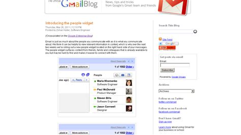 Introducing The People Widget Official Gmail Blog John Doherty