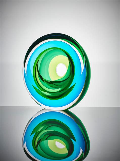 Echoes Of Light Abstract Glass Sculpture Centerpiece By Tim Rawlinson For Sale At 1stdibs