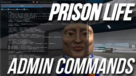 PRISON LIFE Script Admin Commands Roblox Exploiting YouTube