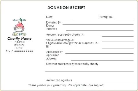 √ Free Tax Receipt For Donation Templateral