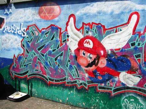 Sunshine was pretty easy and i don't think any stage took me more than 10 tries. Geek Art Gallery: Gallery: Mario Bros. Graffiti