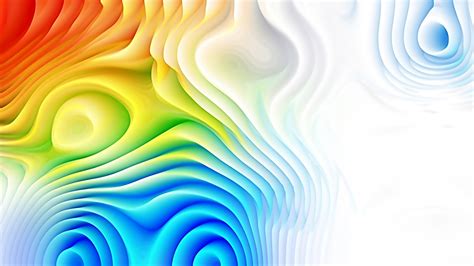 Colorful 3d Abstract Curved Lines Background