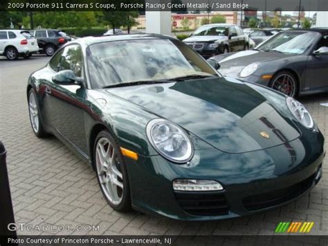 Porsche Racing Green Metallic 2009 Porsche 911 Carrera S Coupe Sand