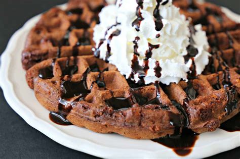 Homemade Waffles For Dessert Southern Kissed