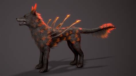 Truong Cg Artist Fire Wolf Maya Rig