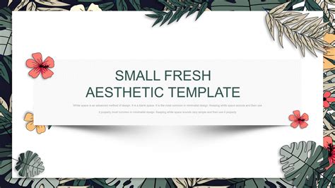 Ppt Of Small Fresh Aesthetic Work Reportpptx Wps Free Templates