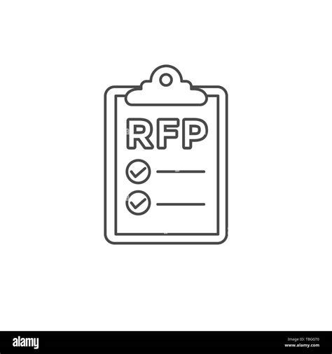 Rfp Icon Request For Proposal Concept Idea Stock Vector Image And Art