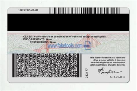 Free Editable Blank California Drivers License Template Cleverlew