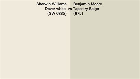 Sherwin Williams Dover White Sw 6385 Vs Benjamin Moore Tapestry Beige