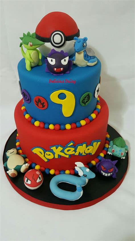 Pokemon Birthday Cakes Fondant Pokemon Birthday Cake Cakes Pinterest