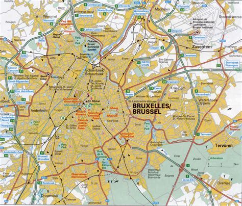 Бельгия карта Брюсселя Транспортная карта схема гБрюссель Скачать
