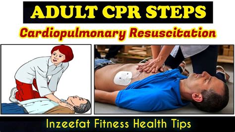 Adult Cpr Steps For Save A Life Cardio Pulmonary Resuscitation Steps