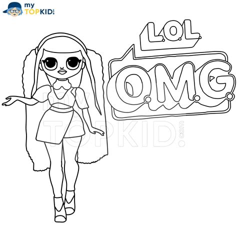 Lol Surprise Omg Dolls Coloring Pages Print New Dolls Coloring Home