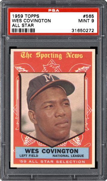 Check spelling or type a new query. 1959 Topps Wes Covington (All Star) | PSA CardFacts®