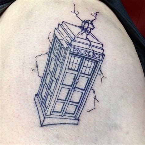 Doctor Who Tardis Tattoo By Katya Slonenko Rose Tattoos Body Art