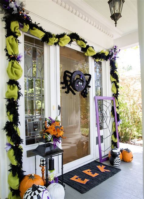 I have one more outdoor decorating idea that i will be sharing with you soon. Front Doors Outdoor Halloween Decorations - Decoration Love