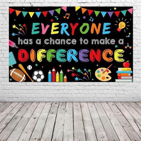 Large Classroom Banner Fabric Positive Banner Inspirational Banner For