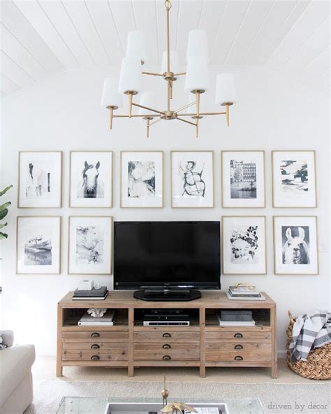 How To Decorate Above The Tv A Simple Solution Driven By Decor