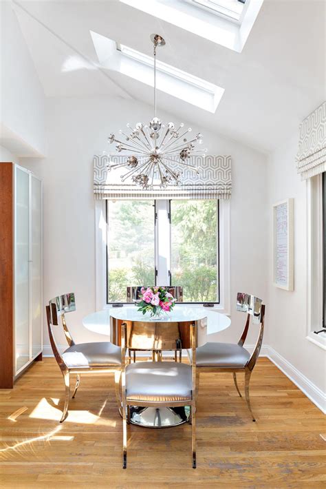 Ultra Modern Kitchen Dining Area In White And Silver Hgtv