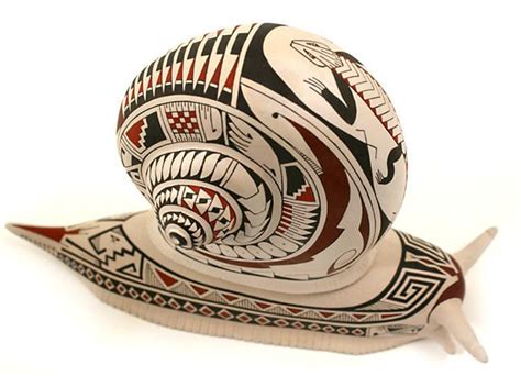 Mata Ortiz Pottery Snail Effigy Native American Pottery Pottery